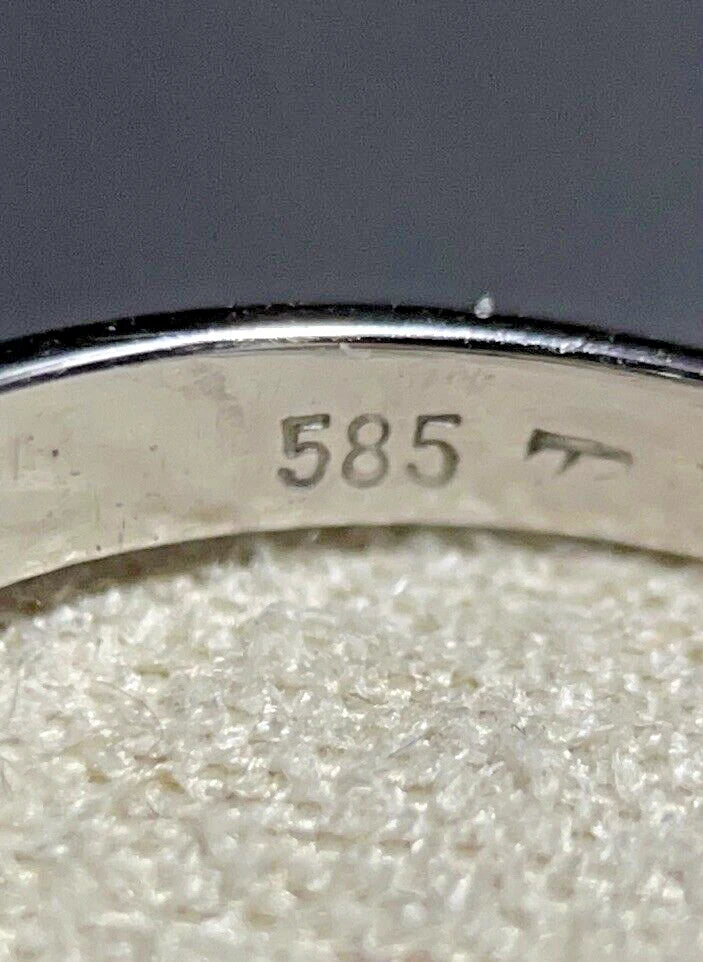 585 Weißgold Ring mit Rubinen, Diamanten & Brillant ca. 0,45 ct R/iF Gold 14K