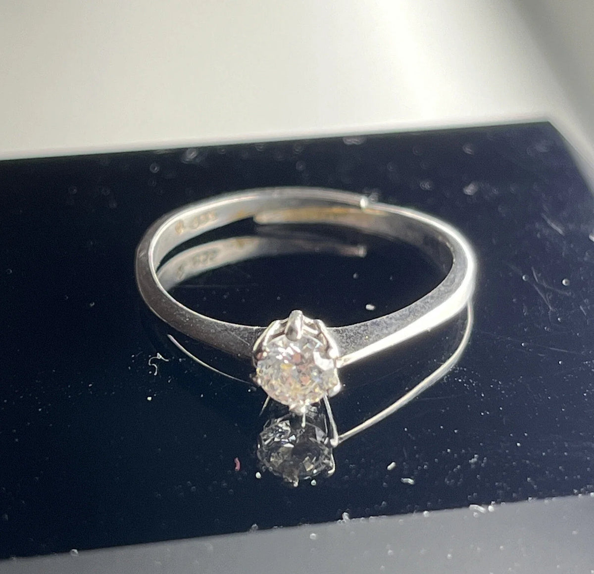 835 Silber Ring Zirkonia Größe 59