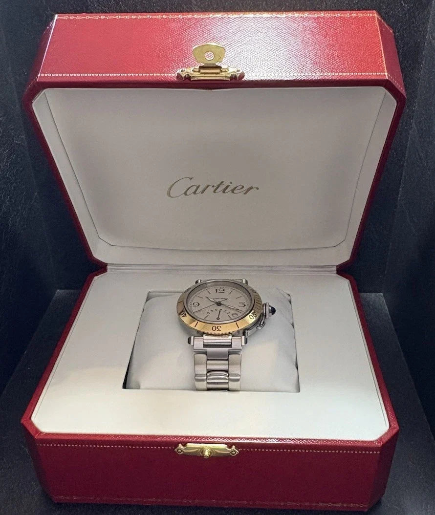 Cartier Pasha Power Reserve Stahl/Gold 1033