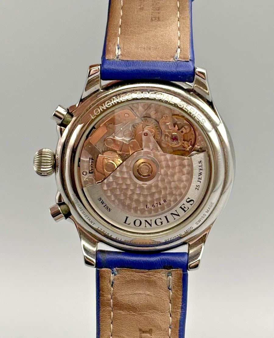 Longines - Charles Lindbergh Hour Angle | Automatik | Chronograph Box & Papiere