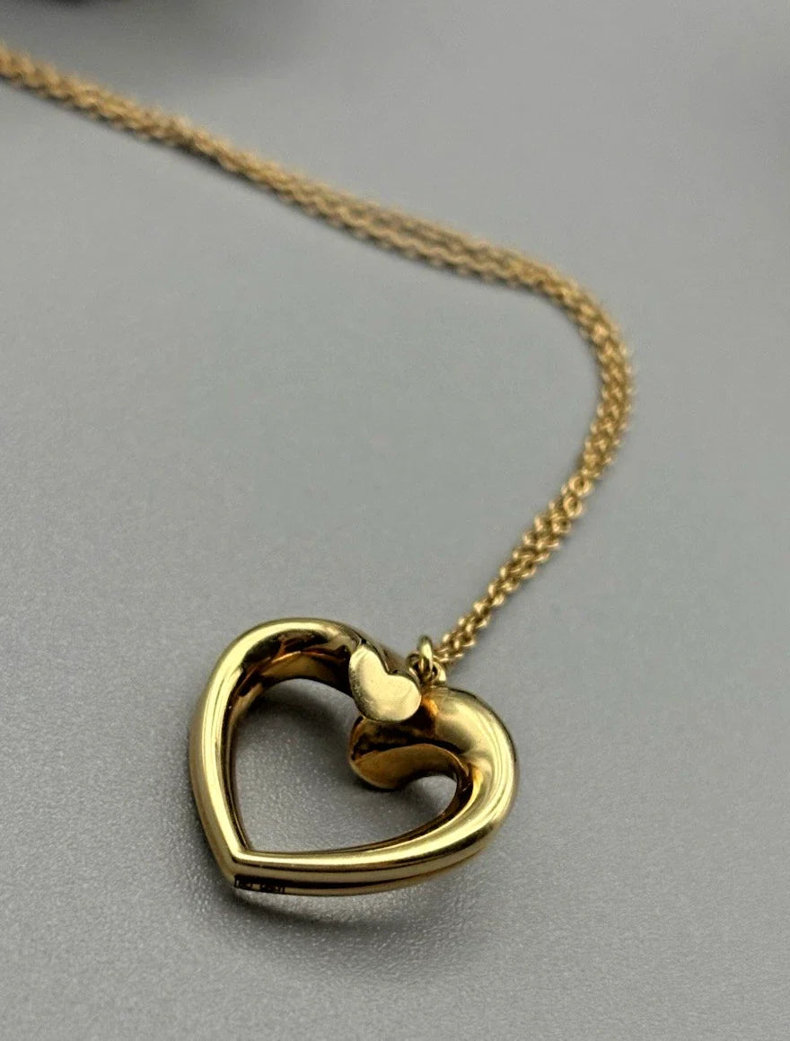 Tiffany & Co. Picasso Tenderness 18k Gelbgold 750 Heart Pendant Halskette
