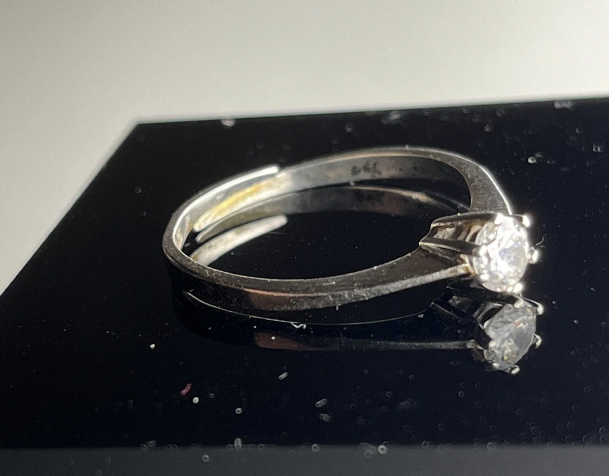 835 Silber Ring Zirkonia Größe 59