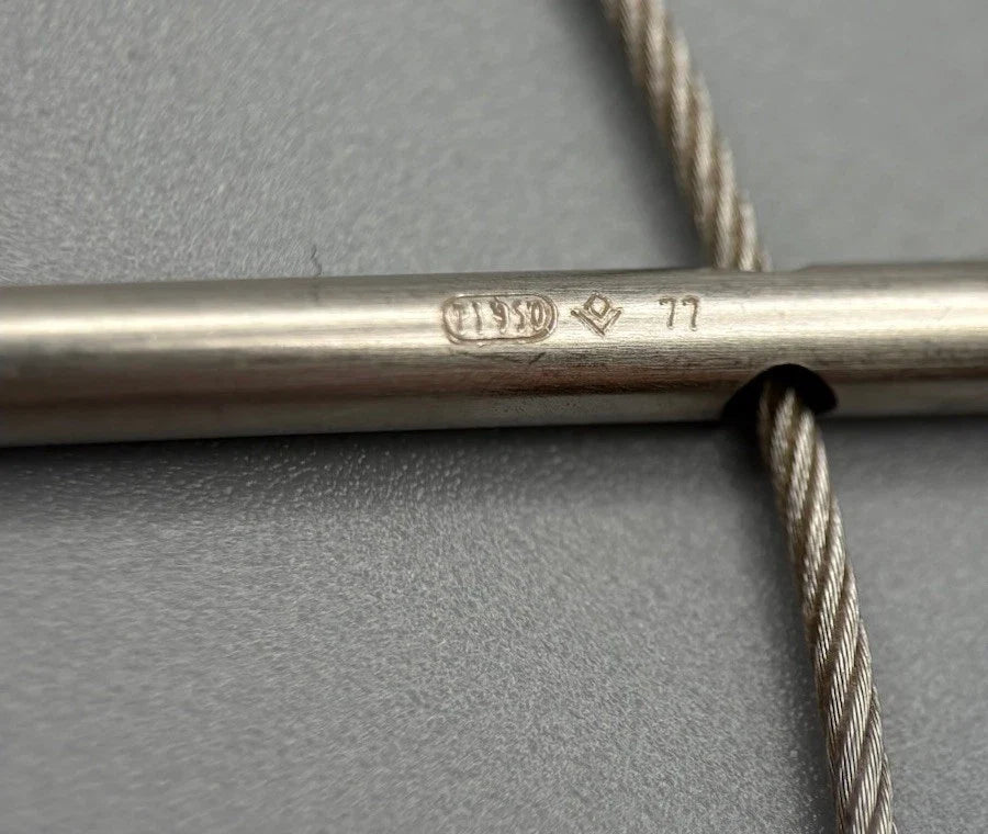 Platin 950 / Gold 750 Collier Halskette Kreuz Mit Brillant 42 cm