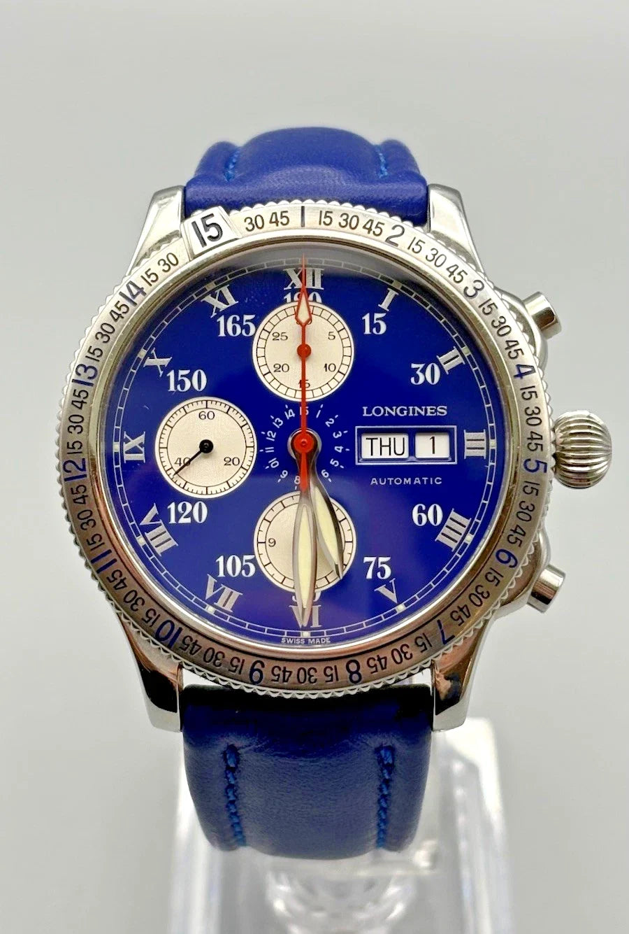 Longines - Charles Lindbergh Hour Angle | Automatik | Chronograph Box & Papiere