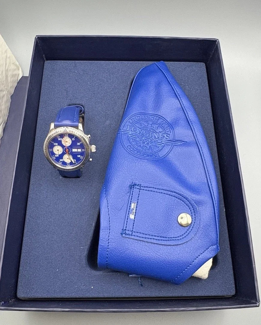 Longines - Charles Lindbergh Hour Angle | Automatik | Chronograph Box & Papiere