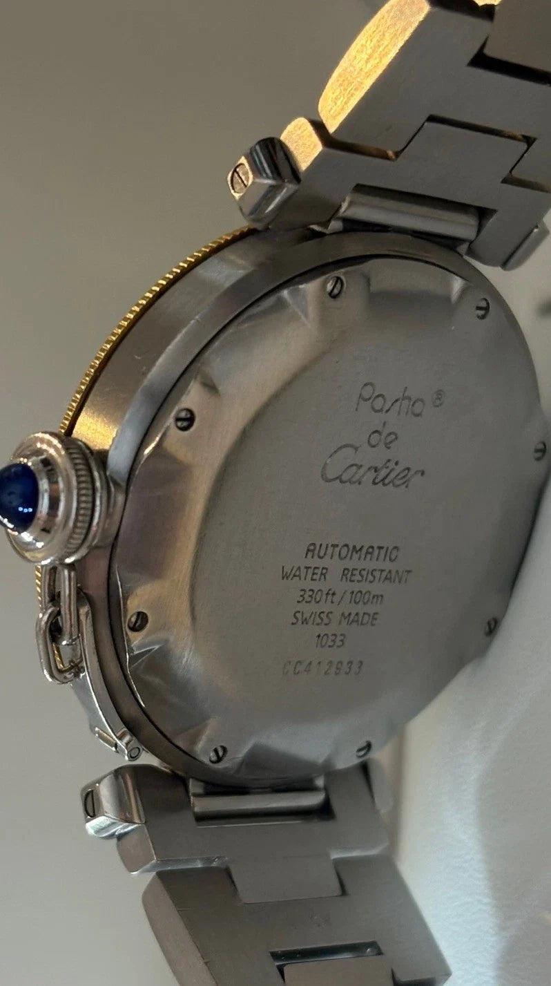Cartier Pasha Power Reserve Stahl/Gold 1033