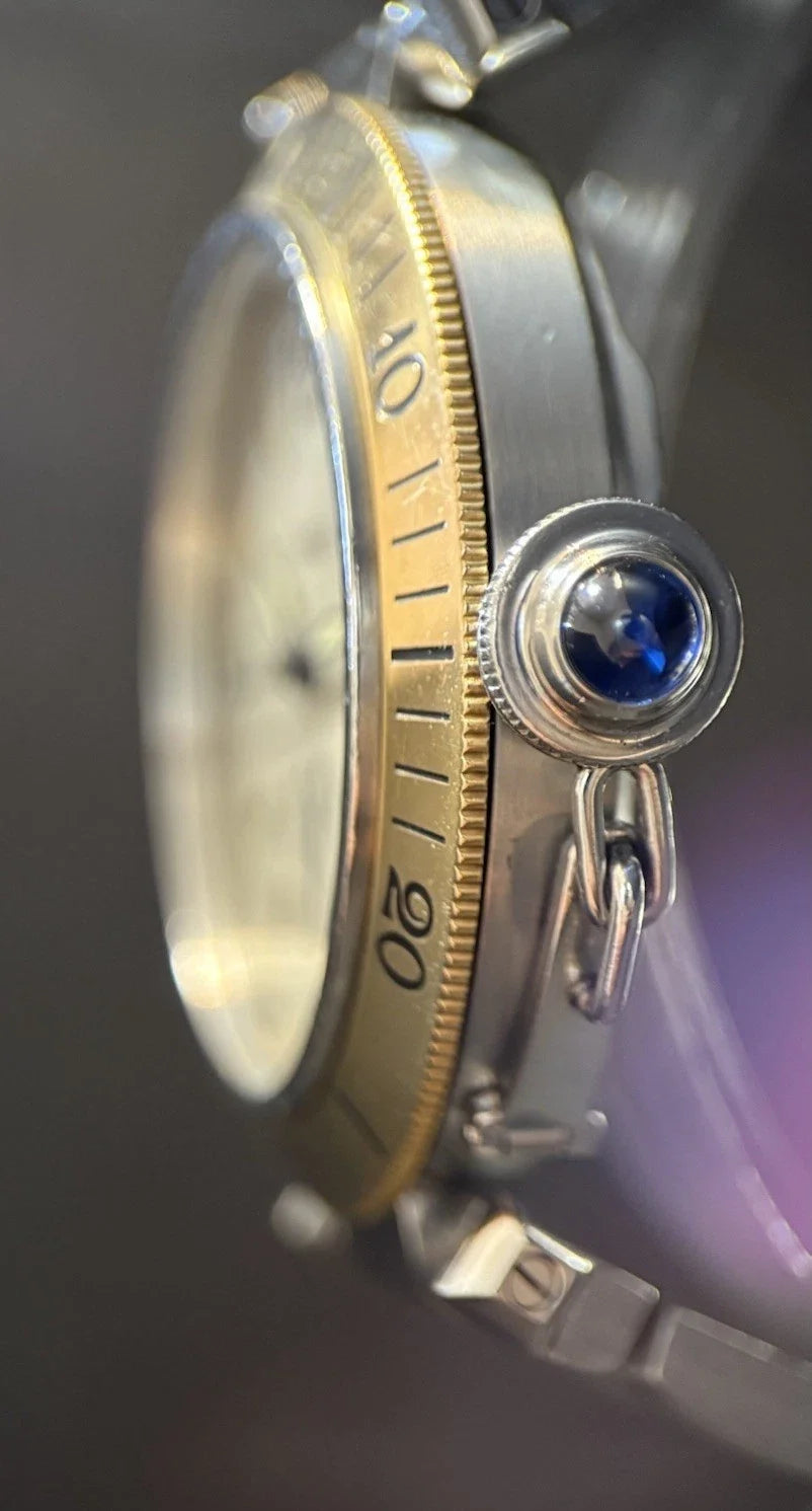 Cartier Pasha Power Reserve Stahl/Gold 1033