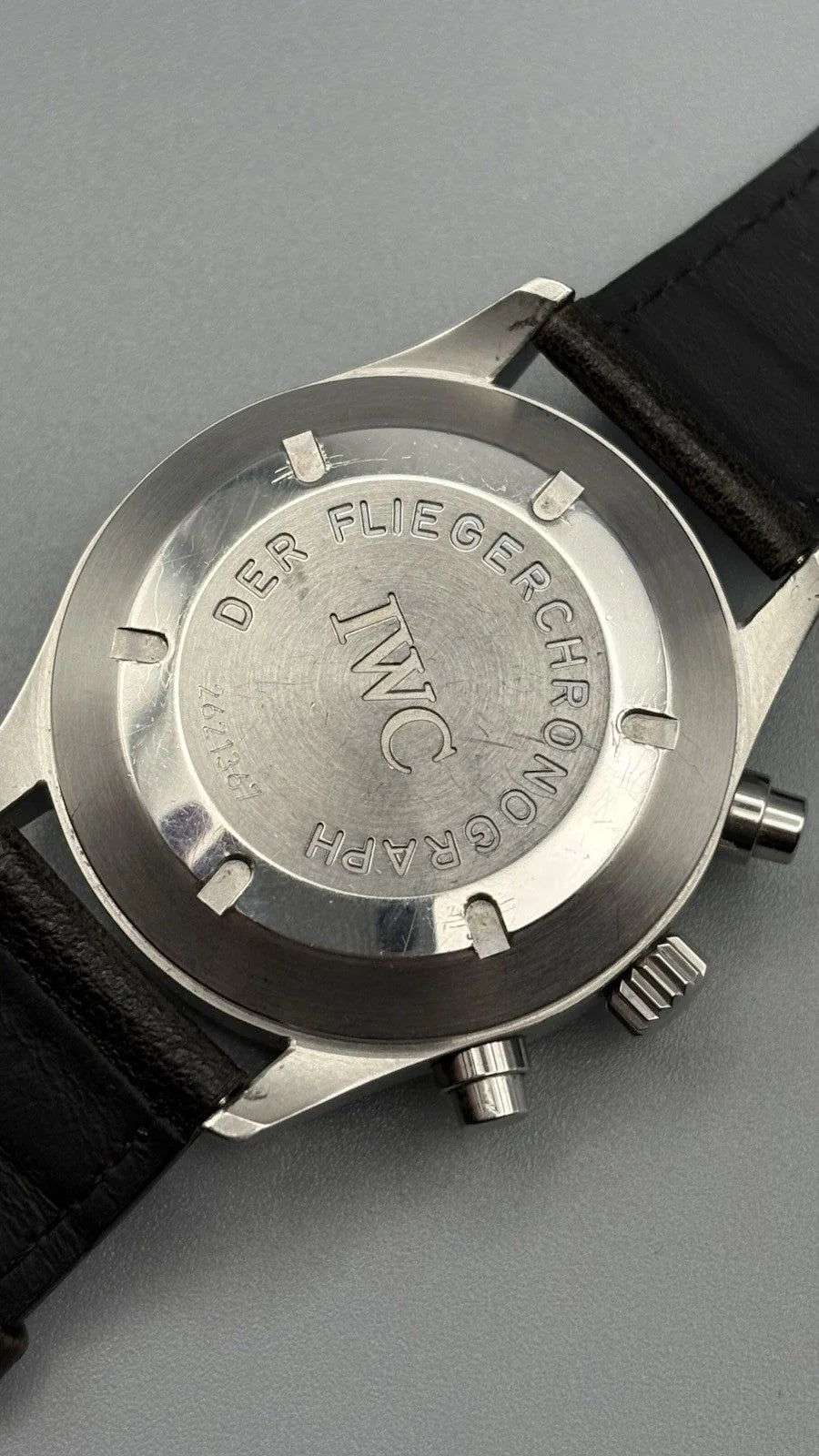 IWC FLIEGERCHRONO AUTOMATIK HERREN UHR 40MM IWC 3706 Tritium Zifferblatt
