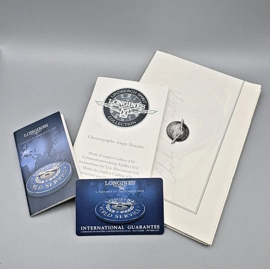 Longines - Charles Lindbergh Hour Angle | Automatik | Chronograph Box & Papiere