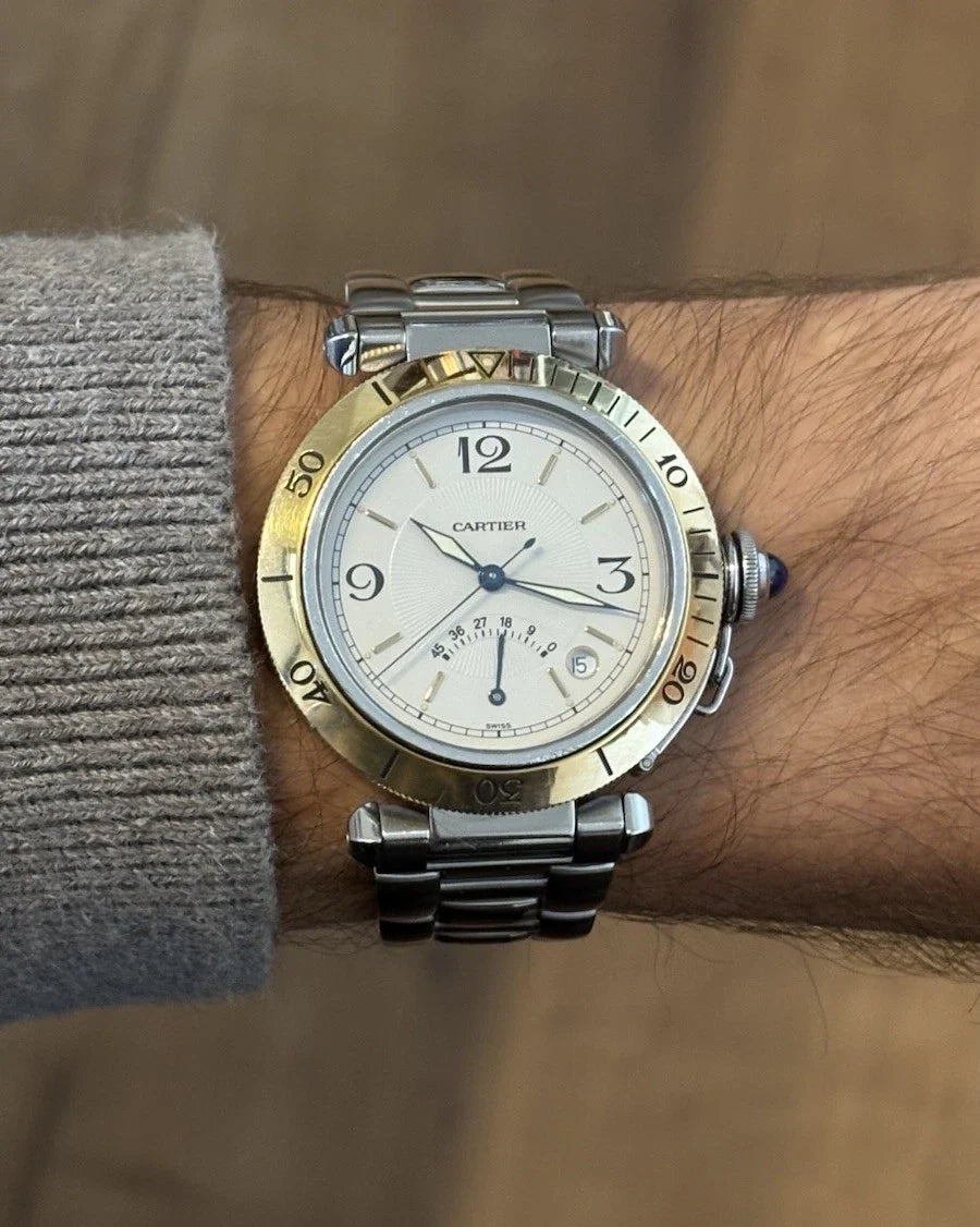 Cartier Pasha Power Reserve Stahl/Gold 1033