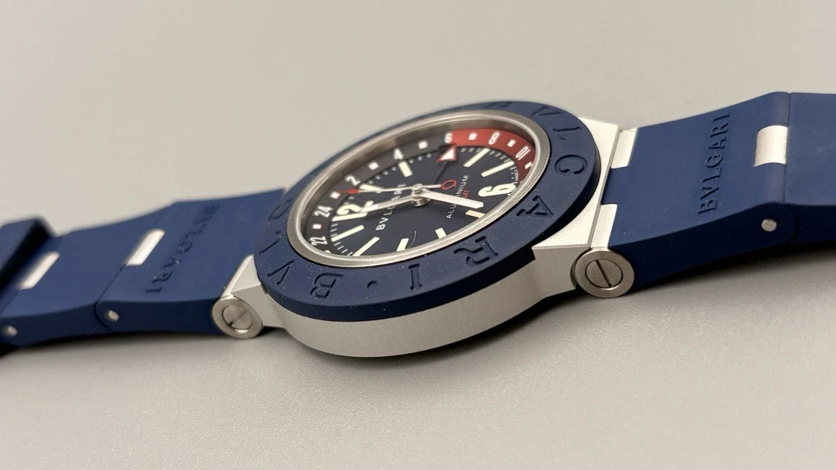 Bulgari Aluminium GMT Ref.103554 2022 Automatik Full Set Ungetragen 40 mm