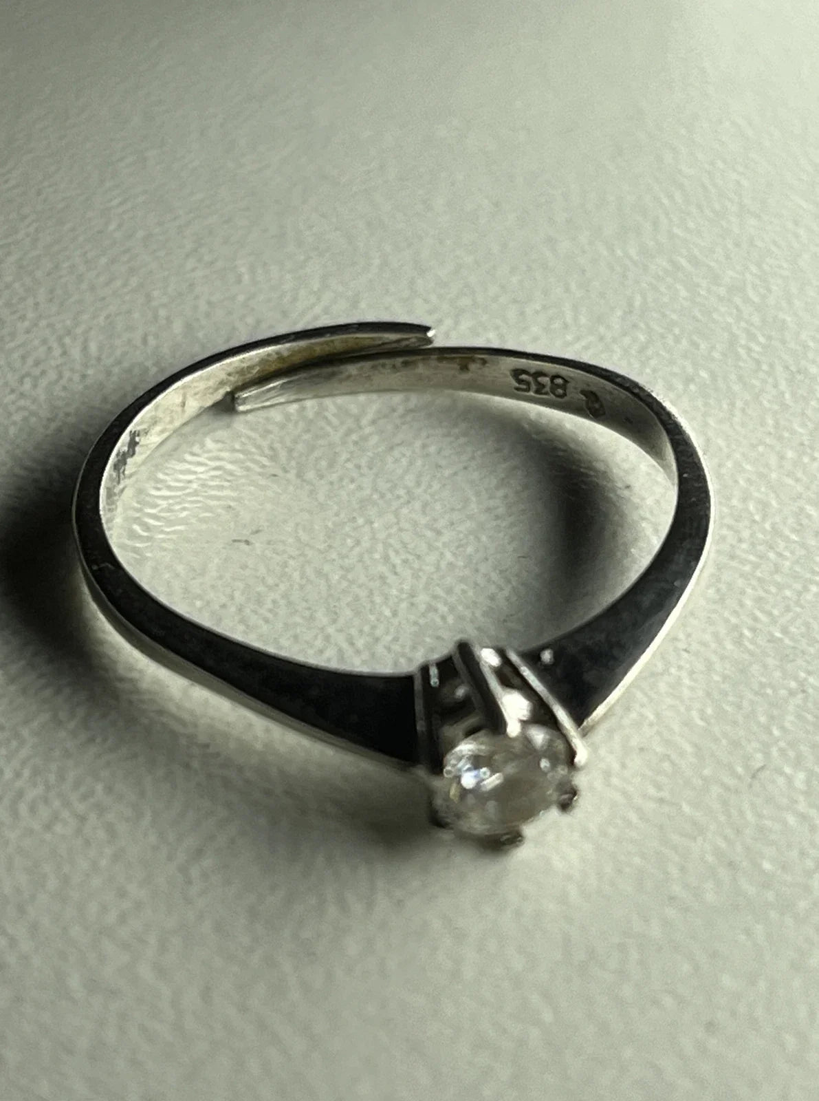 835 Silber Ring Zirkonia Größe 59