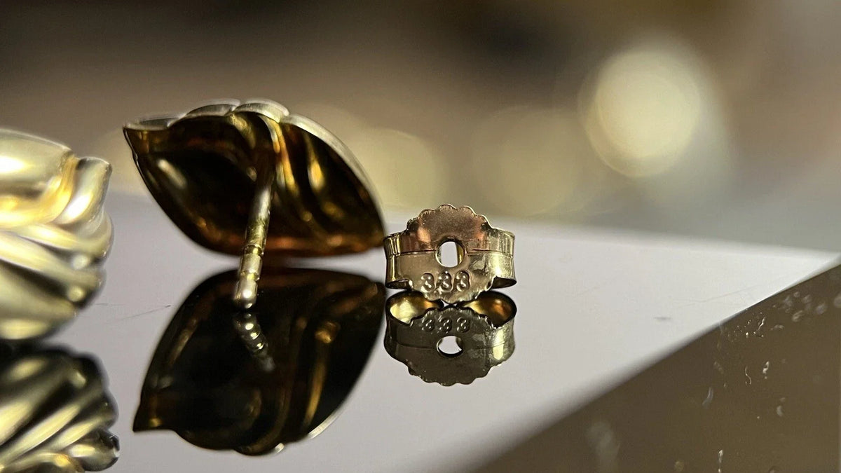 333 Gold Ohrstecker Ohrringe 8 Karat Gelbgold Damen