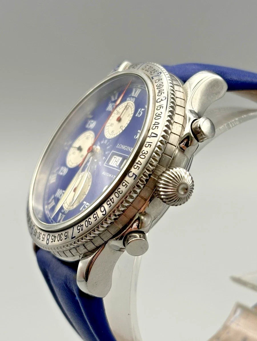 Longines - Charles Lindbergh Hour Angle | Automatik | Chronograph Box & Papiere