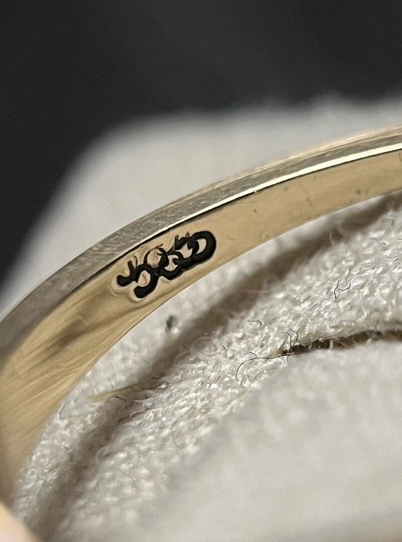 585 Gold Solitär Ring Mit Altschliff Diamant 14 Karat Gelbgold Matt Gr. 58