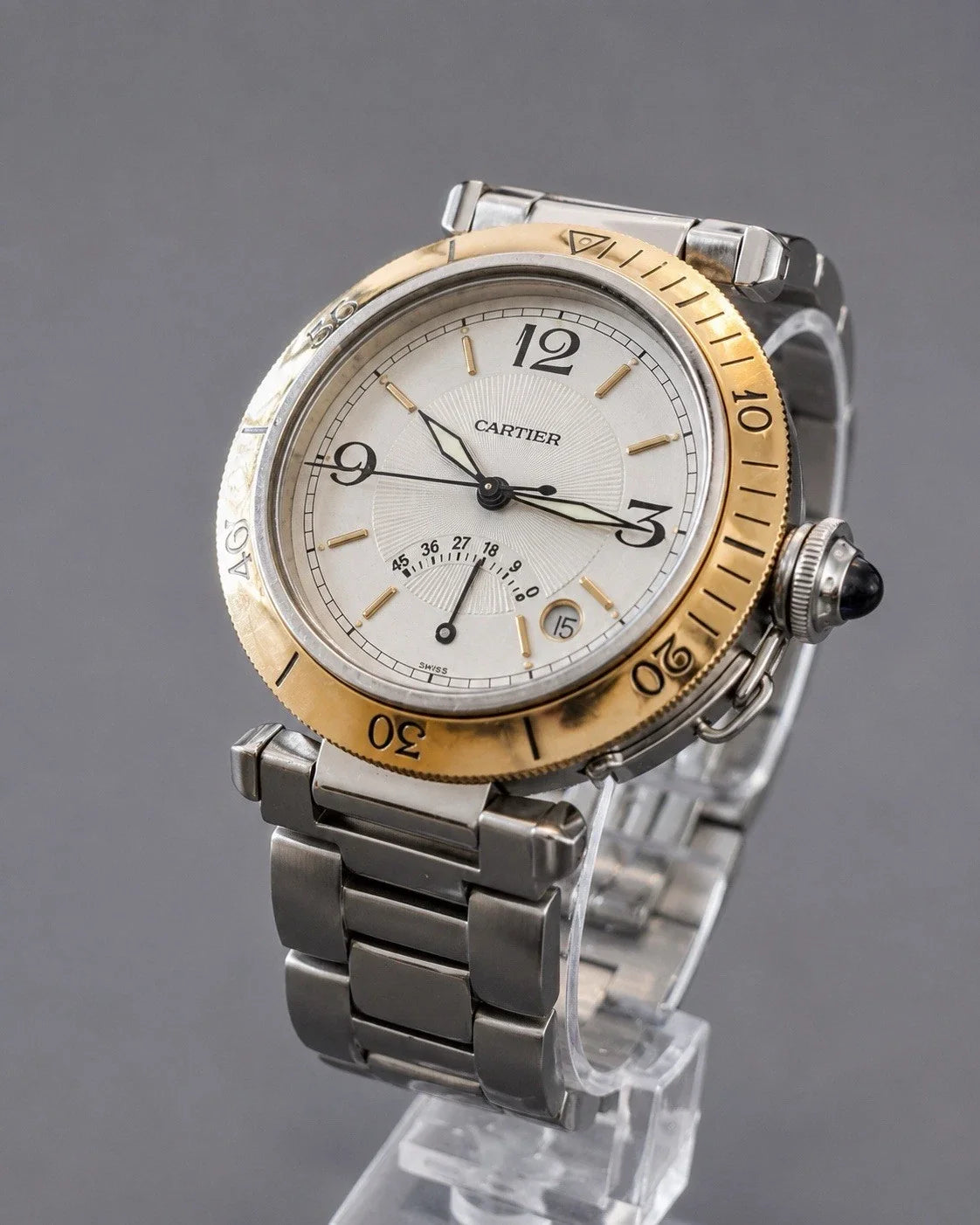 Cartier Pasha Power Reserve Stahl/Gold 1033