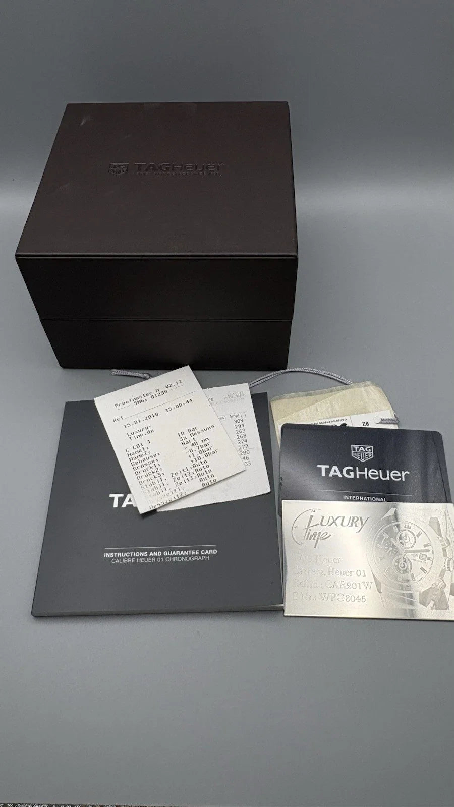 TAG HEUER Carrera Chronograph Heuer 01 - FULL SET- Herren Uhr Automatik 43mm