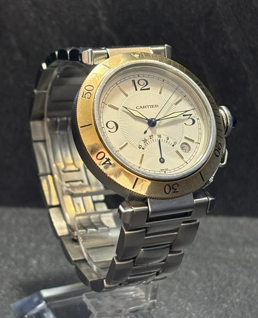 Cartier Pasha Power Reserve Stahl/Gold 1033