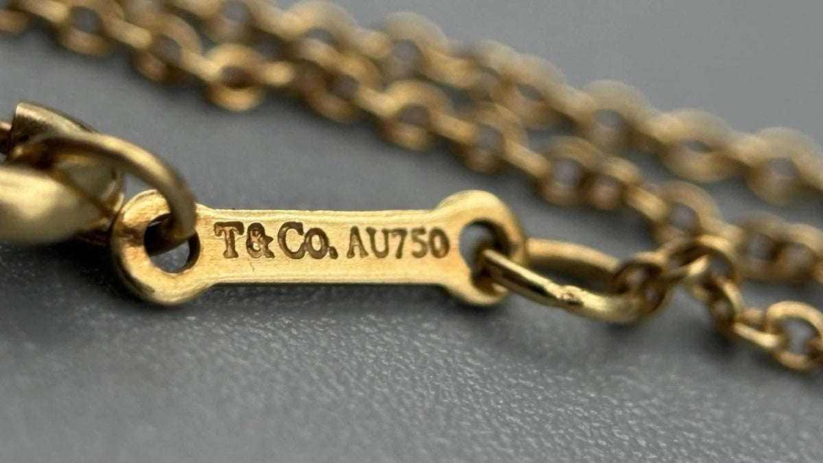 Tiffany & Co. Picasso Tenderness 18k Gelbgold 750 Heart Pendant Halskette