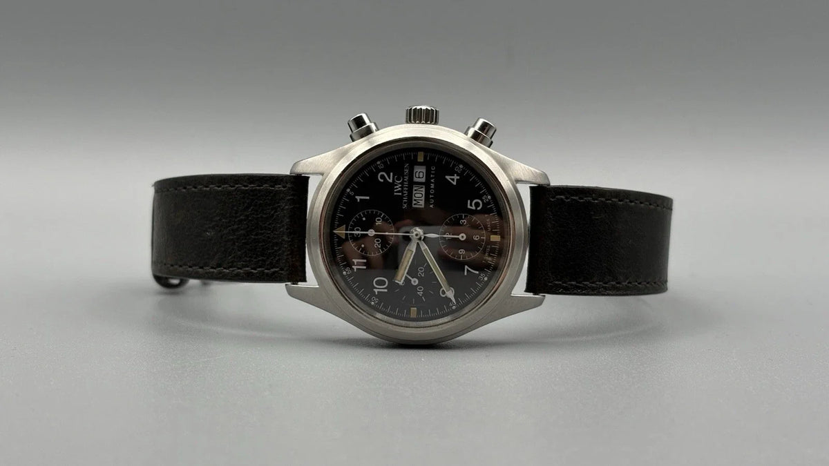 IWC FLIEGERCHRONO AUTOMATIK HERREN UHR 40MM IWC 3706 Tritium Zifferblatt