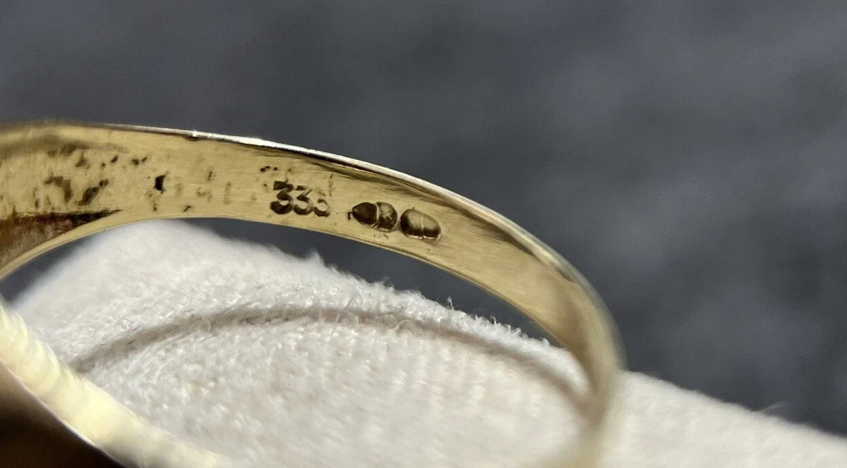 333 Gold Ring Mit Amethyst Vintage Gr. 56 Gelbgold 8 Karat Damen Ring