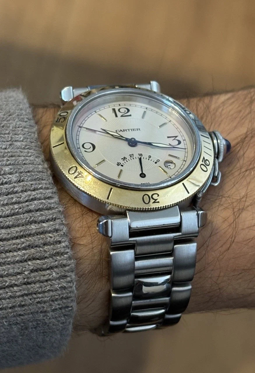 Cartier Pasha Power Reserve Stahl/Gold 1033