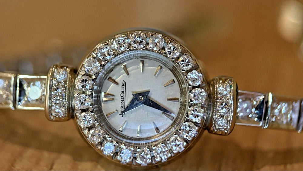 Jaeger-LeCoultre Damenuhr um 1950 – 750 Weißgold, 2,0 ct Brillanten